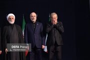 تصویر جدید از ادای احترام سران نظام به پیکر رهبر شهید انقلاب/ ۵ مسئول ردیف اول چه کسانی بودند؟ +عکس