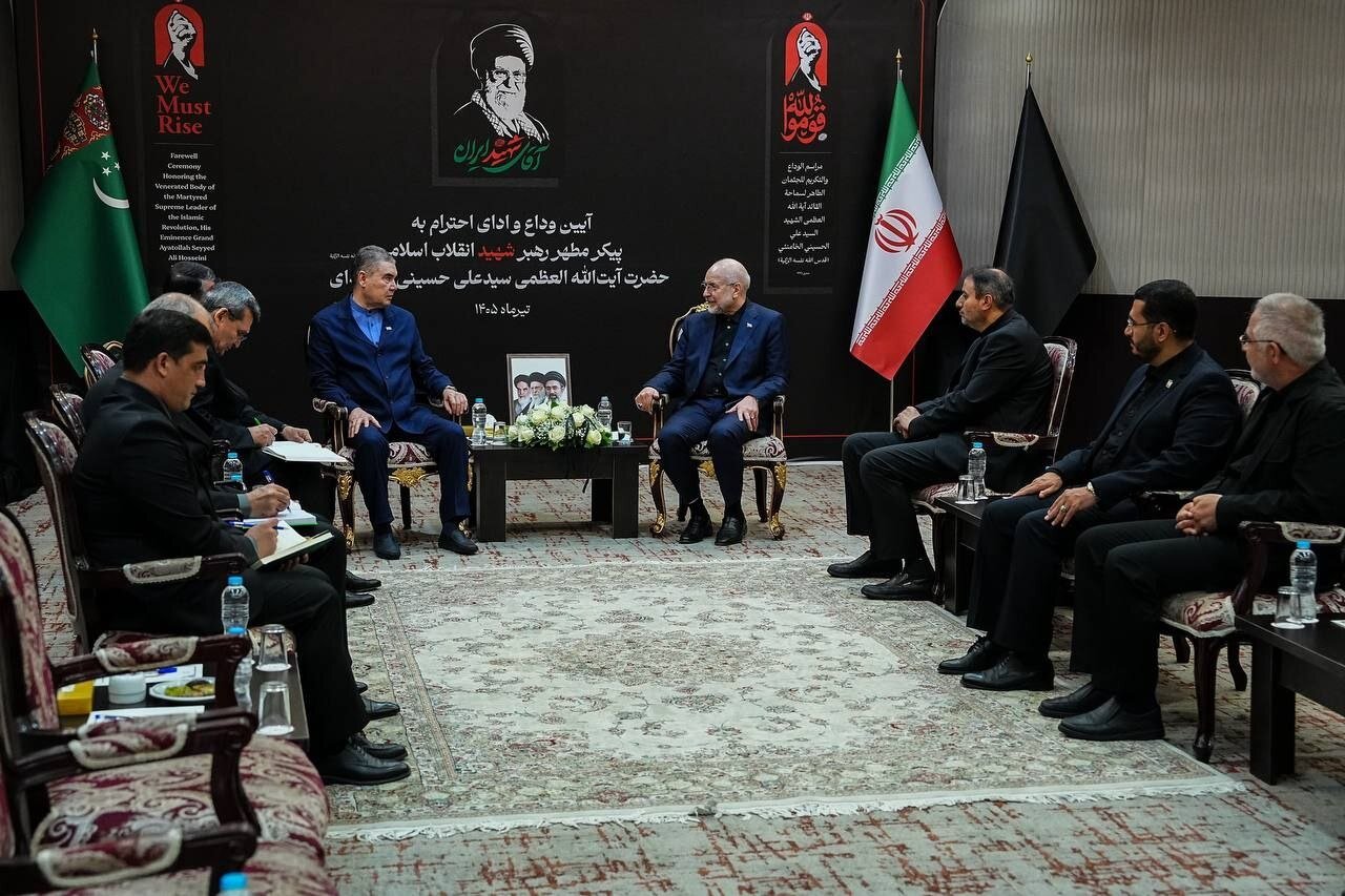 دیدار رهبر ملی ترکمنستان با قالیباف +تصویر