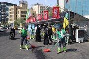 ۱۰۰ پاکبان شهرداری ارومیه در مسیرهای مراسم وداع و تشییع رهبر شهید انقلاب مستقر شدند