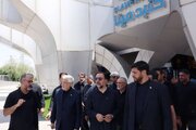 بازدید میدانی عارف از مراکز اسکان و درمان زائران مراسم تشییع رهبر شهید/ آغاز خدمت‌رسانی بیمارستان تخصصی سپاه به زائران مصلای تهران