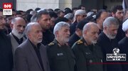 ببینید | سردار قاآنی در صف اقامه نماز بر پیکر رهبر شهید انقلاب و خانواده ایشان در مصلی تهران