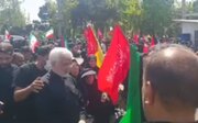 عکسی از سعید جلیلی پس از اقامه نماز بر پیکر رهبر شهید