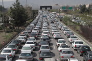 هشدار به مسافران؛ ترافیک در این محور سنگین است