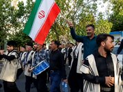 نوای ساز چپ عشایر بختیاری در بدرقه باشکوه امام شهید