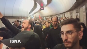 پایان مراسم تشییع رهبر شهید در تهران/ عکسی از حضار در مسیر بازگشت