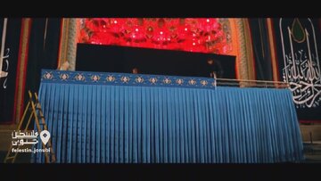 تصاویری از آماده سازی مسجد جمکران برای تشییع رهبر شهید