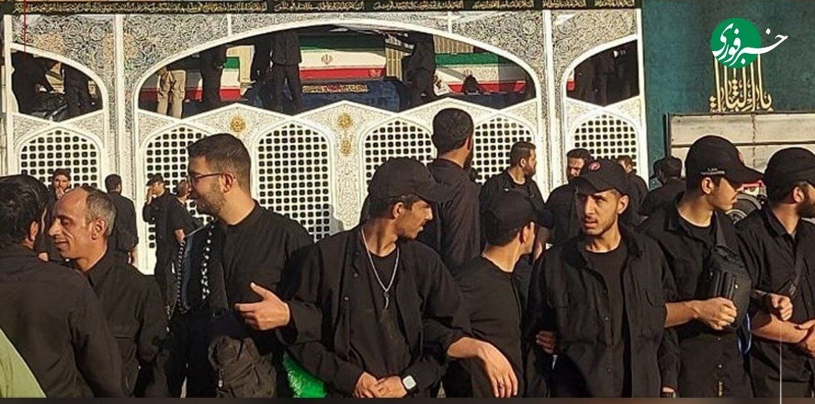 عکس | خودروی حامل پیکر مطهر امام شهید آماده ورود به مسیر تشییع