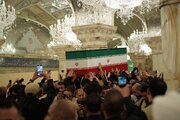 حضور فرزند ارشد رهبر شهید در جمع عزاداران با لباس عراقی + تصاویر