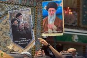 ببینید |  سوگواری عراقی‌ها در حرم حضرت عباس (ع) همزمان با تشییع پیکر رهبر شهید انقلاب