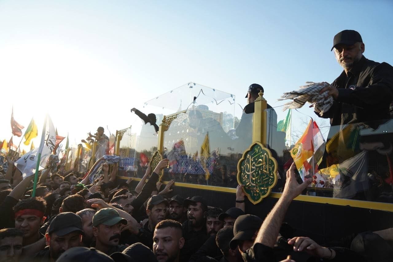 تشییع رهبر شهید در عراق +تصویر