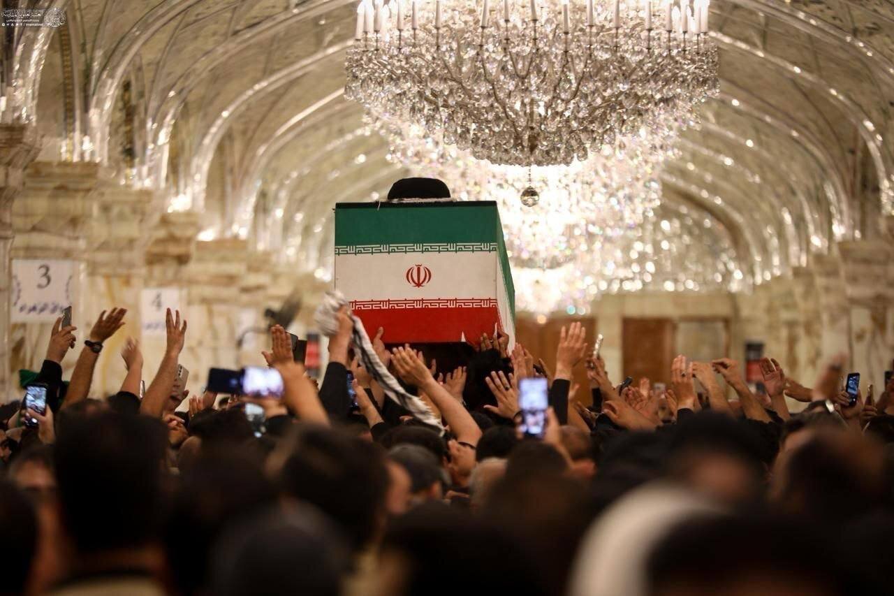 ببینید | استقبال باشکوه شیعیان عراق از پیکر مطهر قائد شهید امت در کربلای معلی