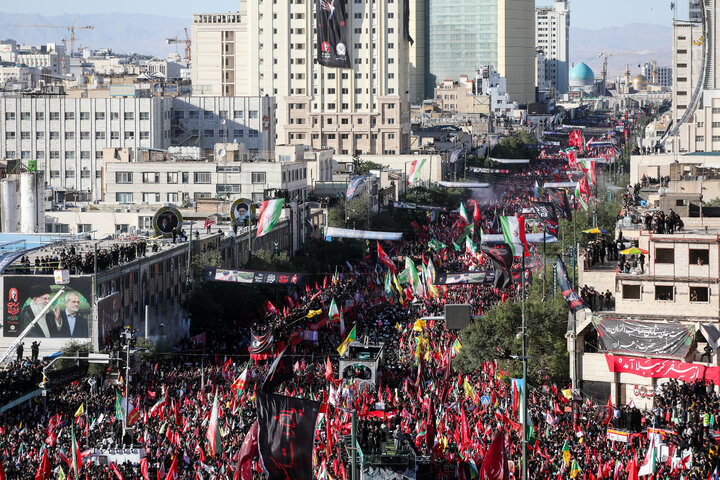 مراسم وداع و تشییع پیکر رهبر شهید انقلاب در مشهد