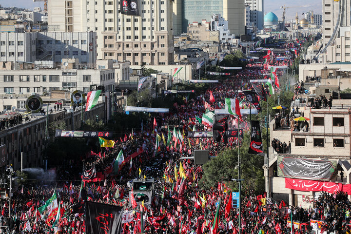 مراسم وداع و تشییع پیکر رهبر شهید انقلاب در مشهد