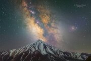 ببینید | طلوع کهکشان راه شیری بر فراز اشترانکوه