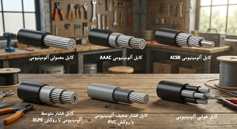 کابل برق آلومینیومی