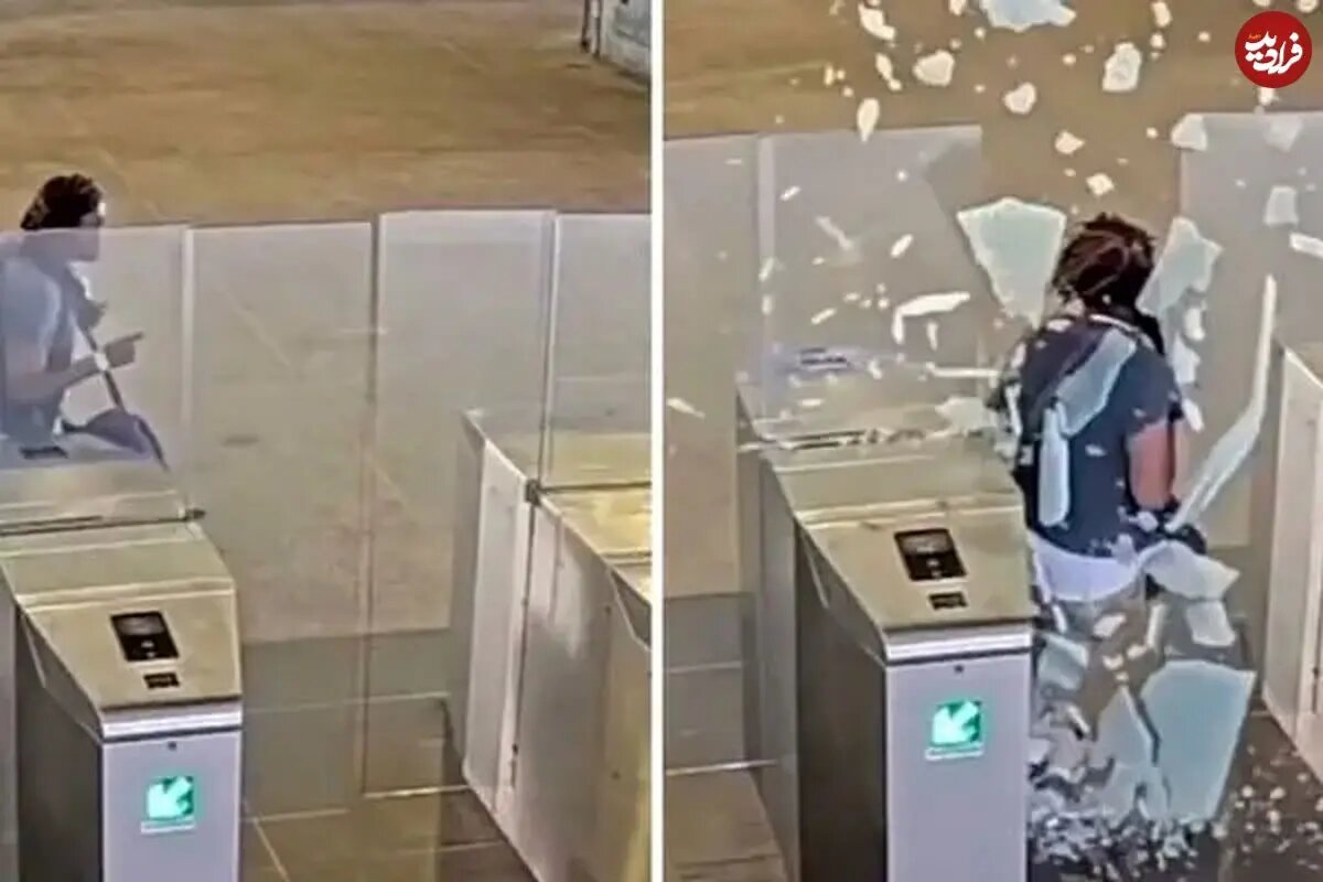 Evading Metro Ticket Payment by Breaking Station Gate