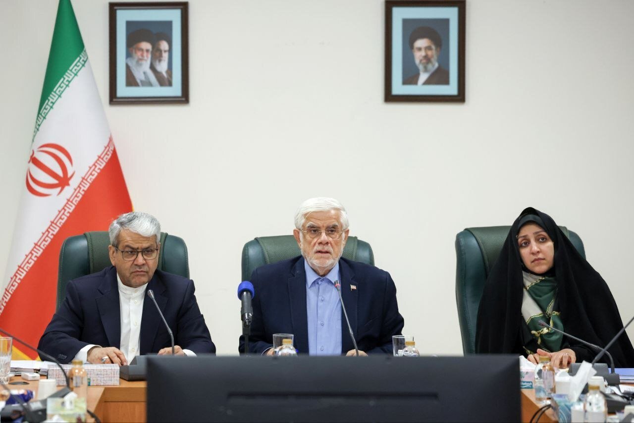 تصاویر خاص از جلسه امروز هیات وزیران؛ از لبخندهای زاکانی تا صحبت خصوصی وزیر اقتصاد و آموزش و پرورش/ خانم معاون هم بود + عکس