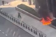 ببینید | ویدئوی دیگری از حادثه امنیتی مقابل ساختمان FBI و اداره مهاجرت آمریکا