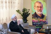 روایت روحانی از جلسات هسته‌ای و منطقه‌ای با حضور لاریجانی و رهبر شهید/ در دوره ریاست‌جمهوری برای من برادری و به کشور هم خدمت بزرگی کرد