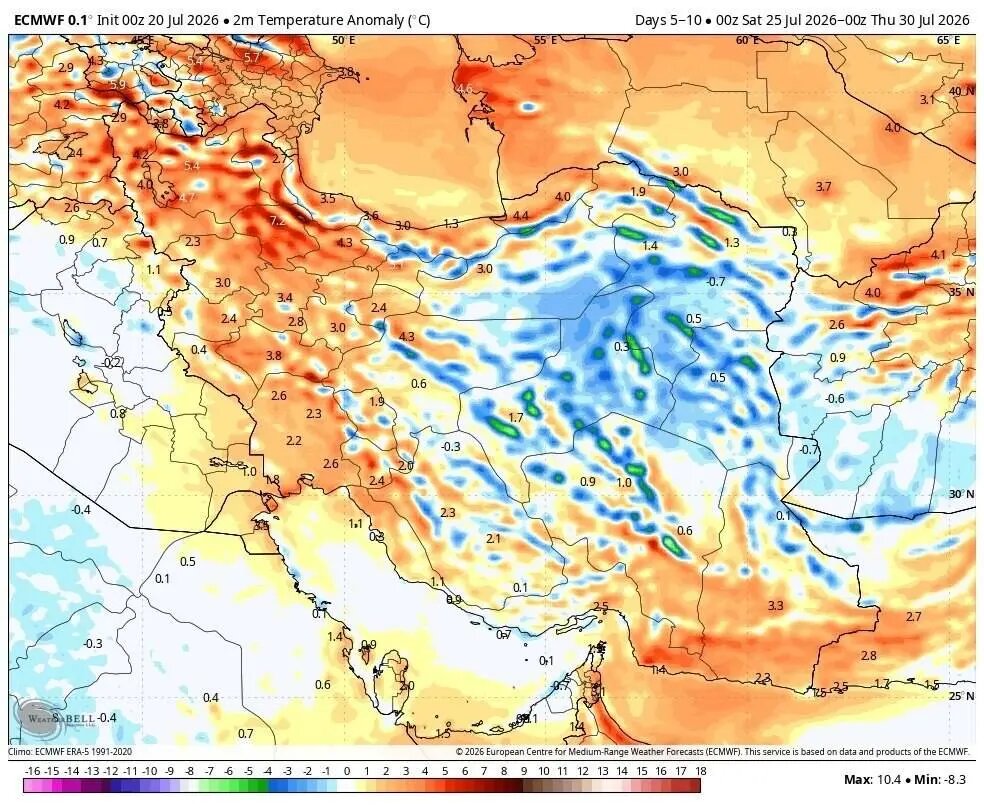 پیشبینی خوشحالکننده هواشناسی برای این مناطق در ۱۵ روز آینده