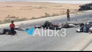 ببینید | سانحه رانندگی مرگبار در سوریه