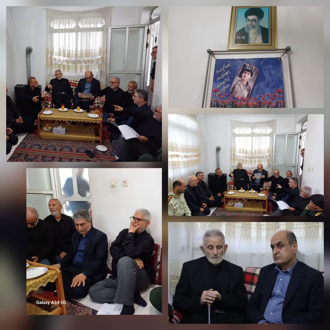 استاندار گیلان در سفر به صومعه‌سرا؛با پدر شهید اسماعیل ناصح نصیحت گو دیدار کرد
