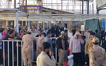 تردد ۱۵۴ هزار نفر از بامداد تا ساعت ۱۲ ظهر از مرز مهران 