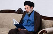 عکس | تصویری تازه از حضور  آیت‌الله سید مجتبی حسینی خامنه‌ای در اربعین سال گذشته