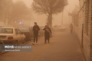 ببینید | طوفان و گردوخاک شدید در محور زابل - زاهدان