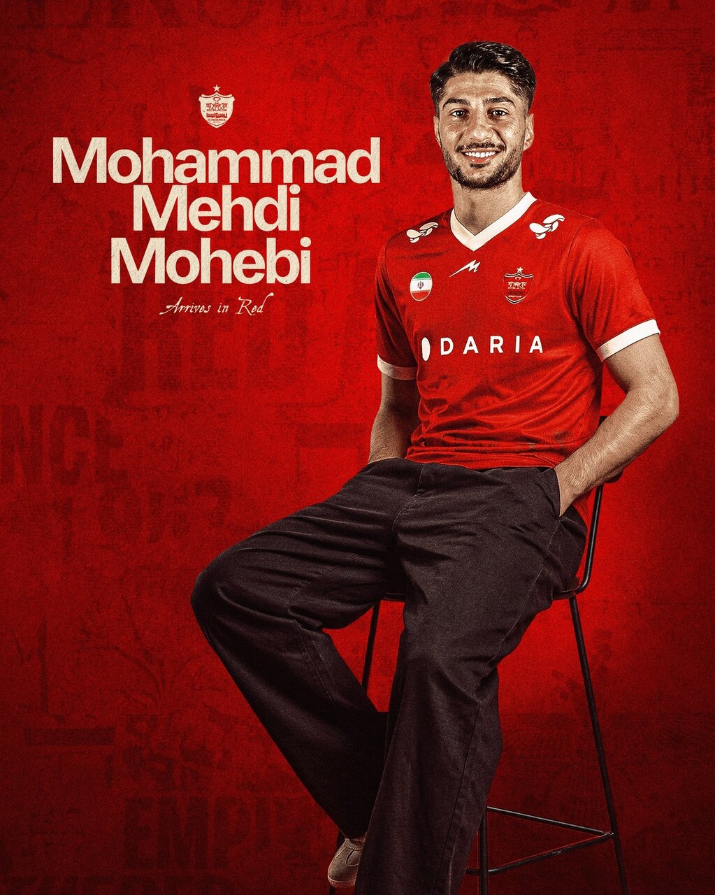 عکس | محبی با پرسپولیس 3 ساله بست