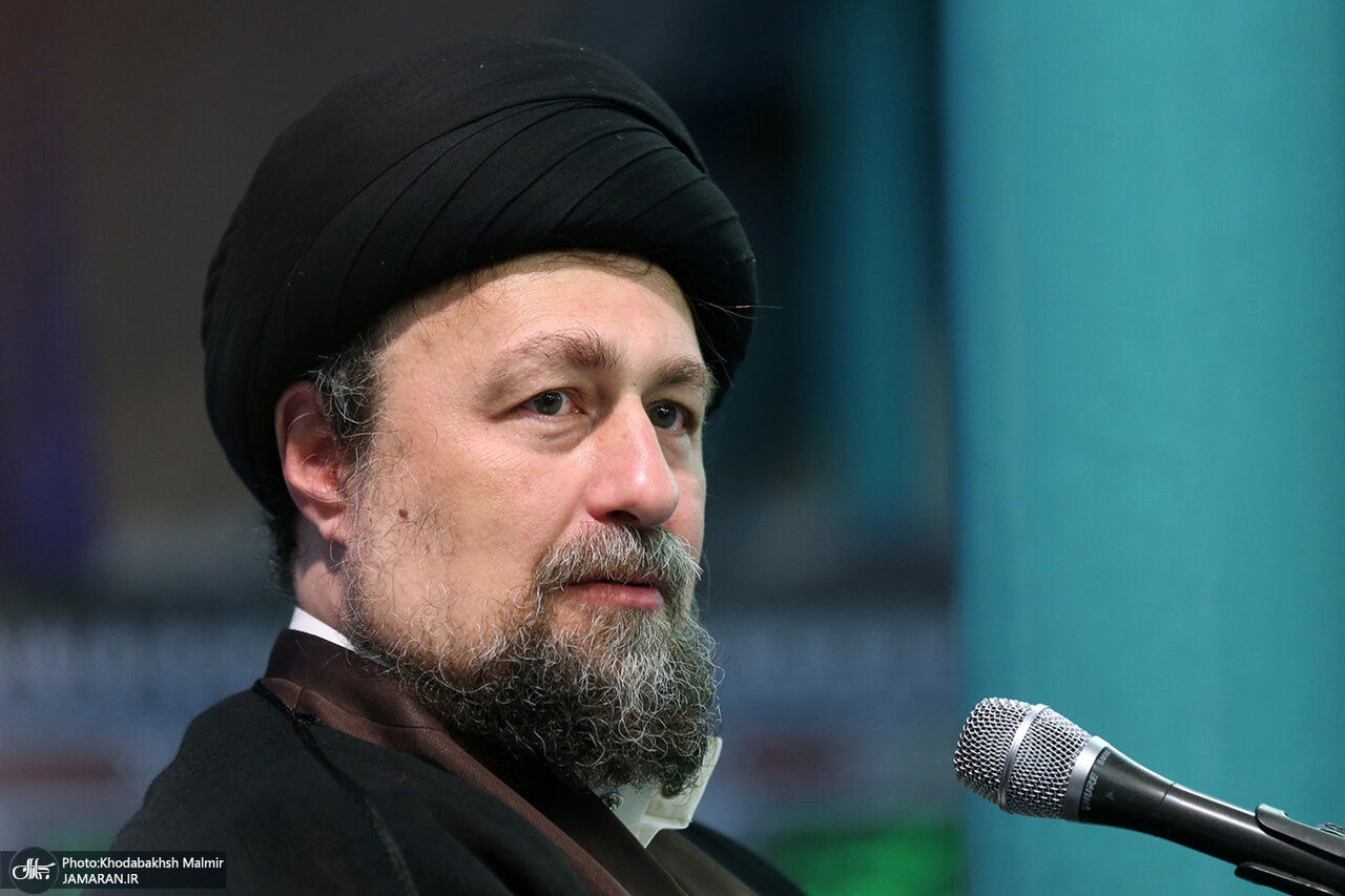 دیدار سید حسن خمینی با خانم باستان شناس سرشناس/ هادی خانیکی هم بود +تصویر