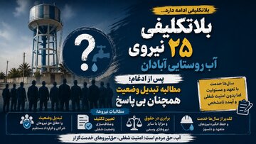 بلاتکلیفی ۲۵ نیروی آب روستایی آبادان پس از ادغام؛ مطالبه تبدیل وضعیت همچنان بی‌پاسخ