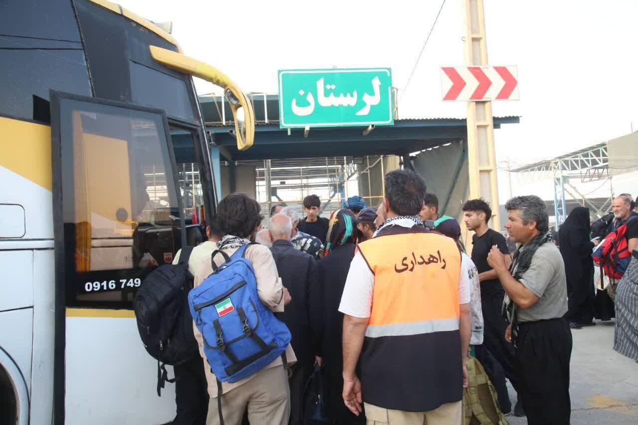 جابجایی بیش از ۱۲ هزار زائران اربعین با ناوگان حمل‌ونقل عمومی لرستان