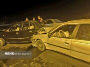 تصادف زنجیره‌ای ۴ دستگاه خودرو مرگبار شد