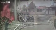 ببینید | لحظه انفجار در جایگاه CNG صحنه در دوربین مداربسته در شهرستان صحنه