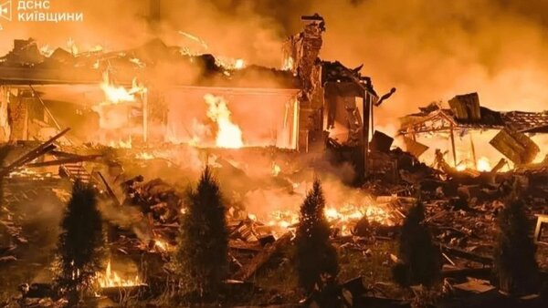 حمله سنگین موشکی و پهپادی روسیه به کی‌یف