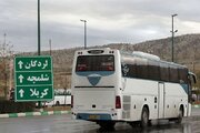 جابه‌جایی بیش از ۶۸۰۰ زائر اربعین با ناوگان حمل‌ونقل عمومی در چهارمحال و بختیاری