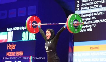 وزنه برداری قهرمانی آسیا؛ یک نقره و ۶ برنز برای دختران ایران