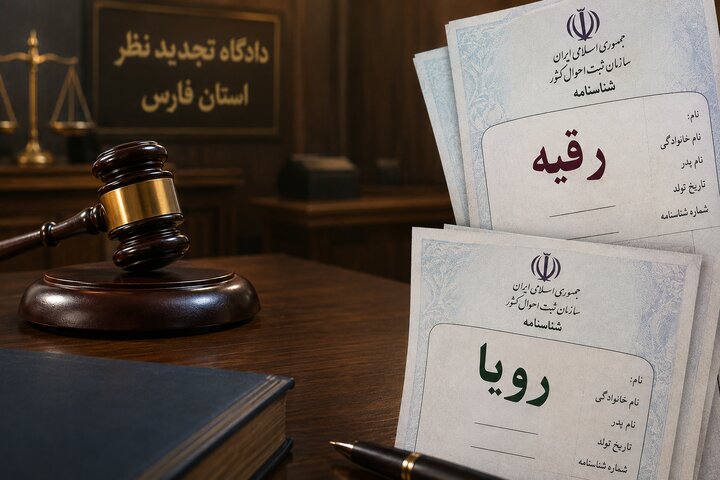 رأی جنجالی درباره تغییر نام؛ ثبت‌احوال مخالفت کرد/ دادگاه تجدیدنظر تغییر نام «رقیه» به «رویا» را پذیرفت/ استدلال مهم قضات درباره حق هویت