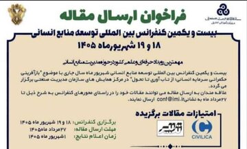 فراخوان ارسال مقاله به بیست و یکمین کنفرانس بین المللی توسعه منابع انسانی