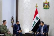 عکس: دیدار نخست‌وزیر عراق با فرمانده سنتکام