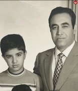 عکس/ ایرج خواجه‌امیری در کنار پسر بزرگش همایون؛ دهه ۴۰