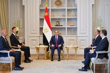 رئیس‌جمهور مصر و داماد ترامپ درباره آتش‌بس در غزه گفتگو کردند