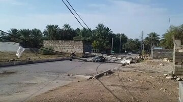 خسارت طوفان و بارندگی در هرمزگان خسارت طوفان و بارندگی در هرمزگان