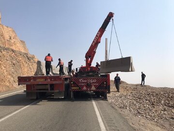 جاده هشتگرد - طالقان بسته شد جاده هشتگرد - طالقان بسته شد