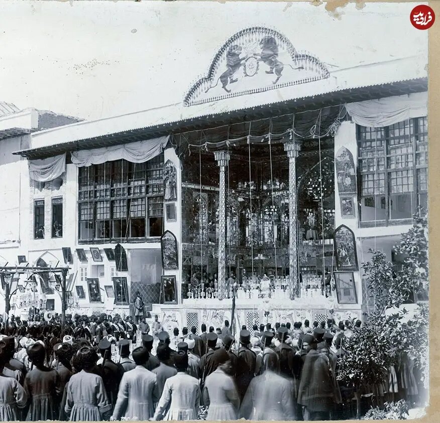 عکس/ اجتماع کارگزاران حکومت در کاخ گلستان پس از درگذشت مظفرالدین‌شاه
