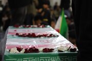 تشییع پیکر مطهر شهید حمله آمریکا به لارک در بندرعباس