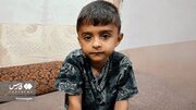عکسی تلخ از پیکر کودک شهید حمله آمریکا به سیریک