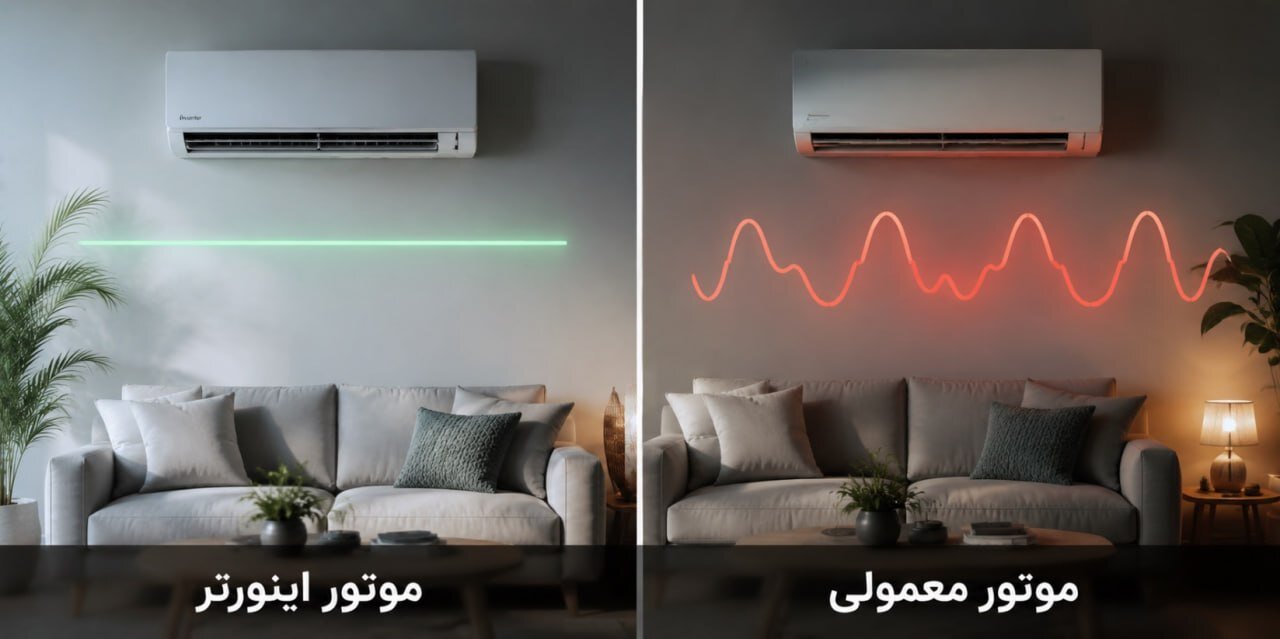 کولر گازی اینورتر چگونه مصرف برق را کاهش می‌دهد؟