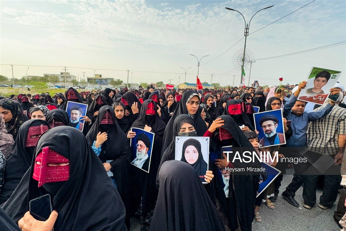 تصاویری از مراسم تشییع پیکر شهدای کوهستک